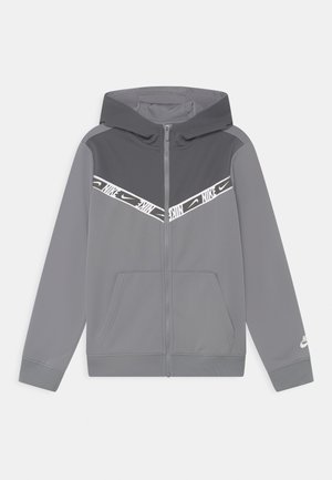 REPEAT HOODIE - Veste de survêtement - particle grey/iron grey/white
