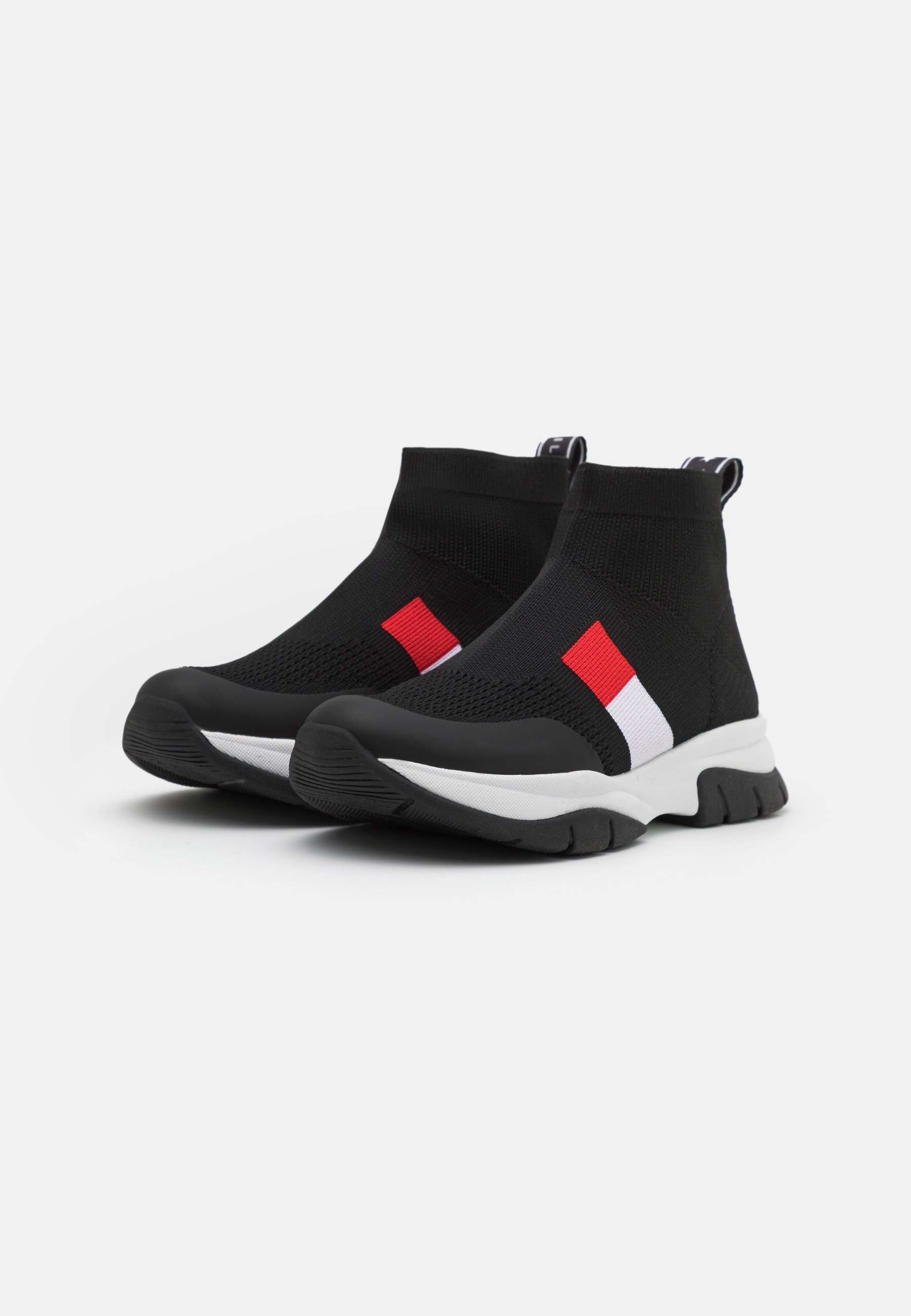 Tommy Hilfiger UNISEX - Sneakers hoog - black/Zwart - Zalando.nl
