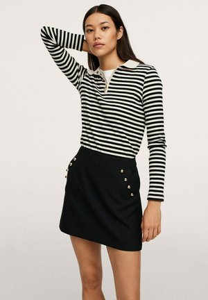 MINI DÉTAIL BOUTONS - A-line skirt - noir