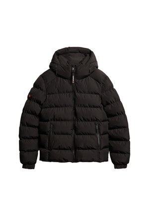 Superdry & Co HOODED SPORTS PUFFER  - Winterjacke - black