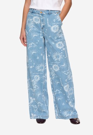 GISELLY HR - Jean large - light blue denim
