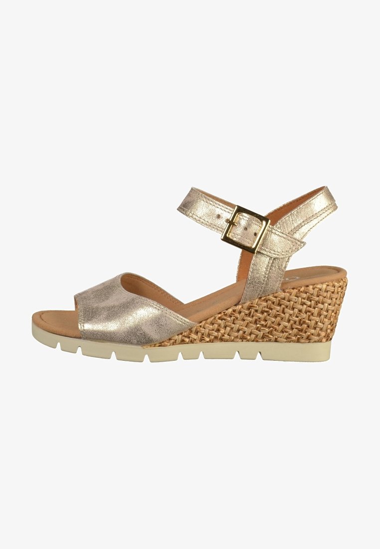 Gabor Wedge sandals - silver-coloured