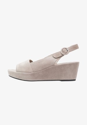 Högl, Sandales à plateforme - light grey