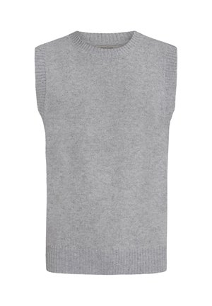 Striktrøje - light grey solid
