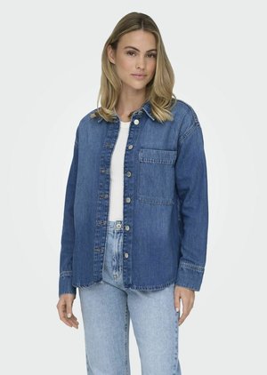 ONLESTELLE - Button-down blouse - medium blue denim