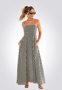 Cupshe CHIC STRIPED - Maxi-jurk - black