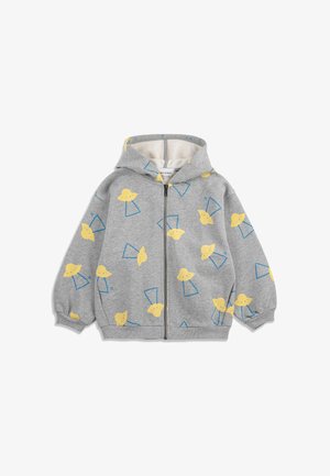 Bobo Choses, PIXEL ABDUCTION UNISEX - Sweat zippé - heather grey