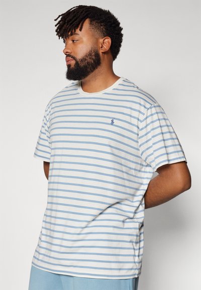 Polo Ralph Lauren Big & Tall STRIPED JERSEY CREWNECK T-SHIRT - Triko s potiskem - nevis/vessel blue
