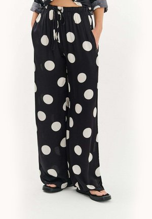 LUCKY DOTS - Nohavice - black