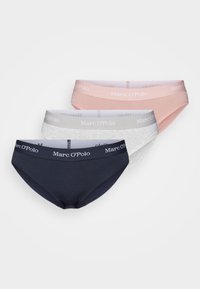 Marc O'Polo ESSENTIALS 3 PACK - Slip - dark navy/grey melange/rose