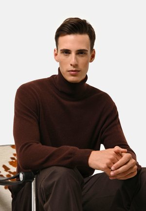 COL ROULÉ - Strickpullover - chocolate