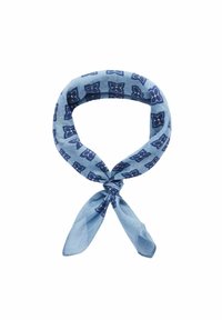 John Henric GEOMETRIC BANDANA - Scarf - light blue