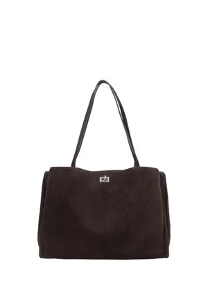 ESTRO, DUŻA CIEMNOBRĄZOWA SHOPPERKA DAMSKA ESTRO ER00119797 - Handtasche - dark brown