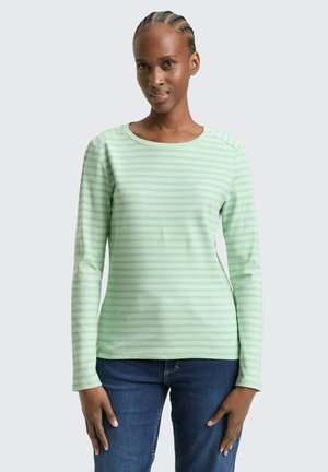 INTERLOCK - Longsleeve - tonal matcha green stripe