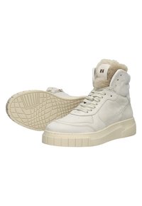 Red-Rag HOOG - Enkellaarsjes met plateauzool - beige