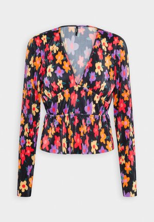 ONLY, ONLCLAUDIA V NECK - Bluză - black