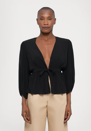 SOLID VOLUMINOUS SLEEVES - Blúzka - black