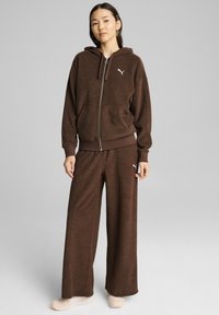 Puma MIT DURCHGEHENDEM REISSVERSCHLUSS - Giacca in pile - espresso brown