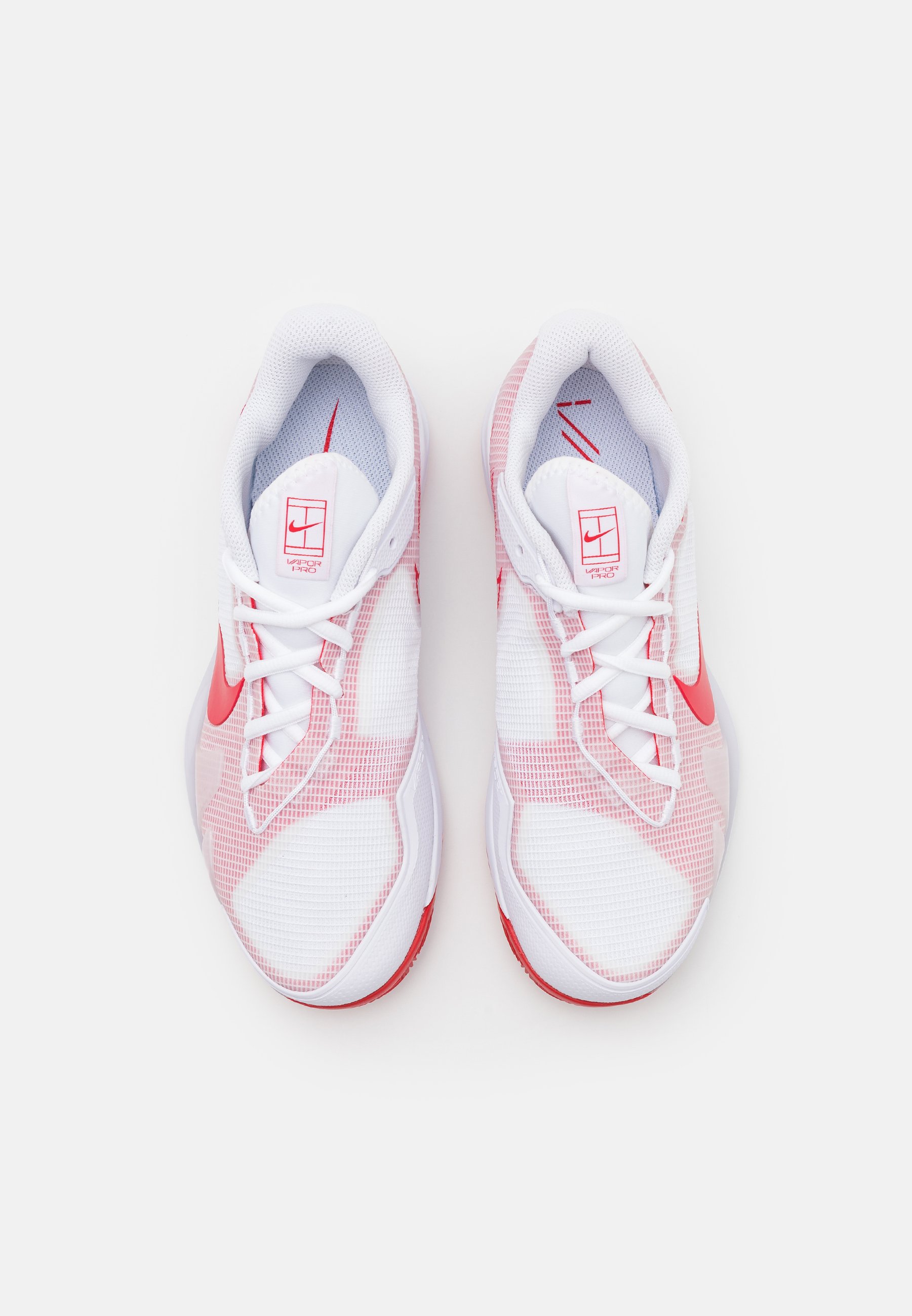 Nike Performance AIR ZOOM VAPOR PRO CLAY - Tennisschuh für Sandplätze -  white/university red/weiß - Zalando.de