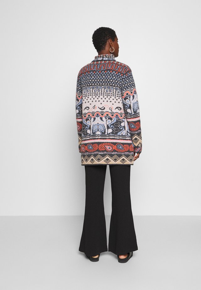 JACKET GEOMETRIC PATTERN - Kofta - dark grey