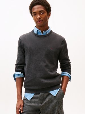 Tommy Hilfiger ESSENTIAL CREW NECK - Pullover - dark grey