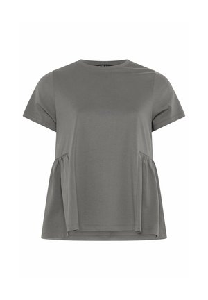 Yours Clothing, PLUS SIZE CASUAL TOPS - T-shirts print - grey