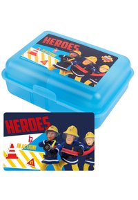 Fireman Sam BROTDOSE - HEROES IN ACTION - LUNCHBOX BUTTERBROTDOSE MIT TRENNWAND - Brotdose - blau