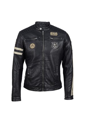 ARGAN - Leren jas - black