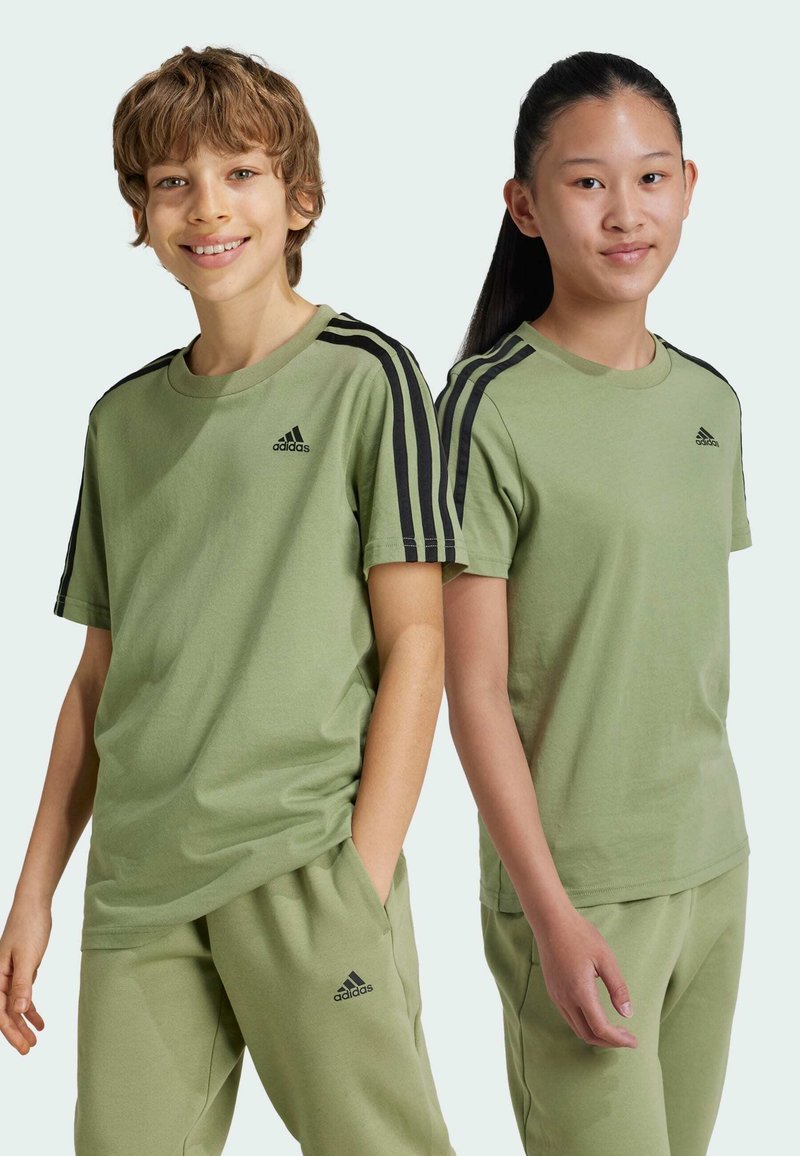adidas Performance TEE - Camiseta estampada - tent green black