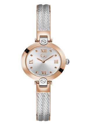 GC FUSION BANGLE CABLE - Orologio - silver-coloured/rose gold-coloured