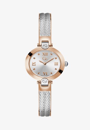 GC FUSION BANGLE CABLE - Orologio - silver-coloured/rose gold-coloured