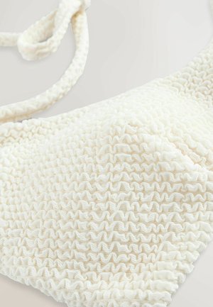 Self. Bikini top - cream crinkle