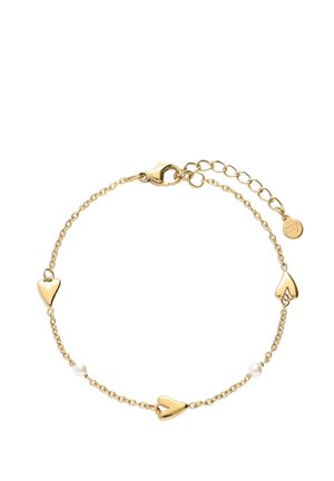 VALENTINE WITH HEARTS AND PEARLS - Pulsera - goudkleurig