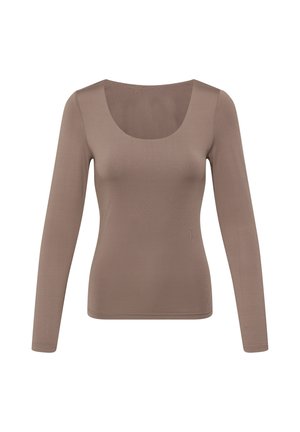 ICHI, IHIAGRO LONG SLEEVE - Pikkade varrukatega topp - toasted coconut