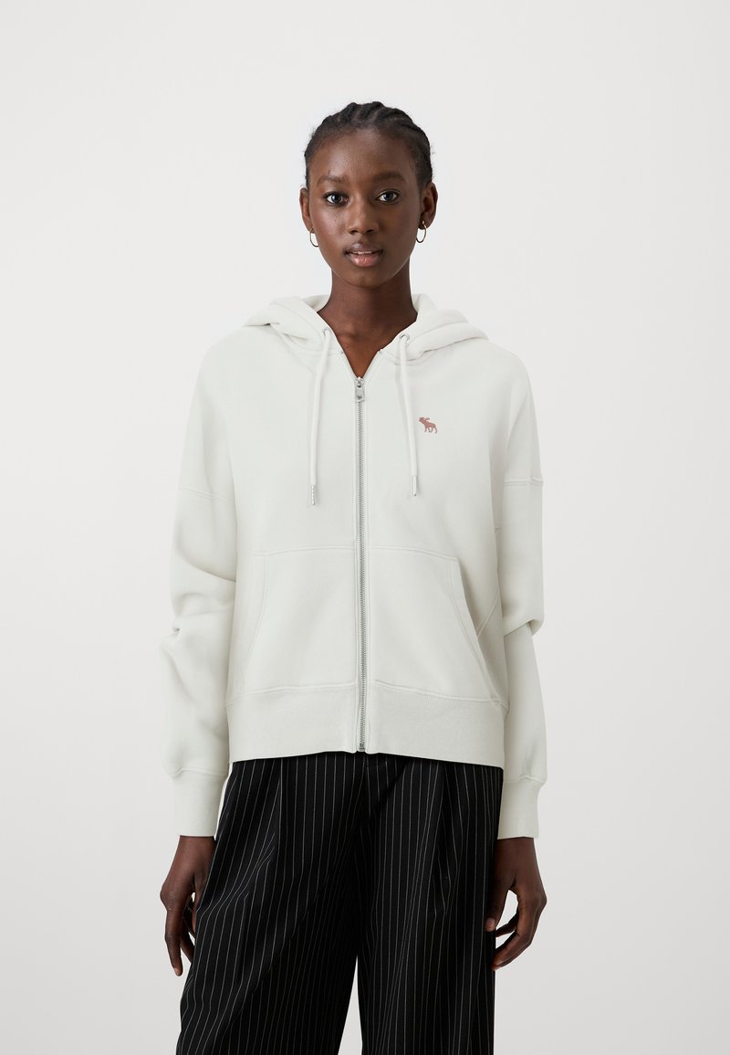 Abercrombie & Fitch ICON  - Sweatjakke - white sand