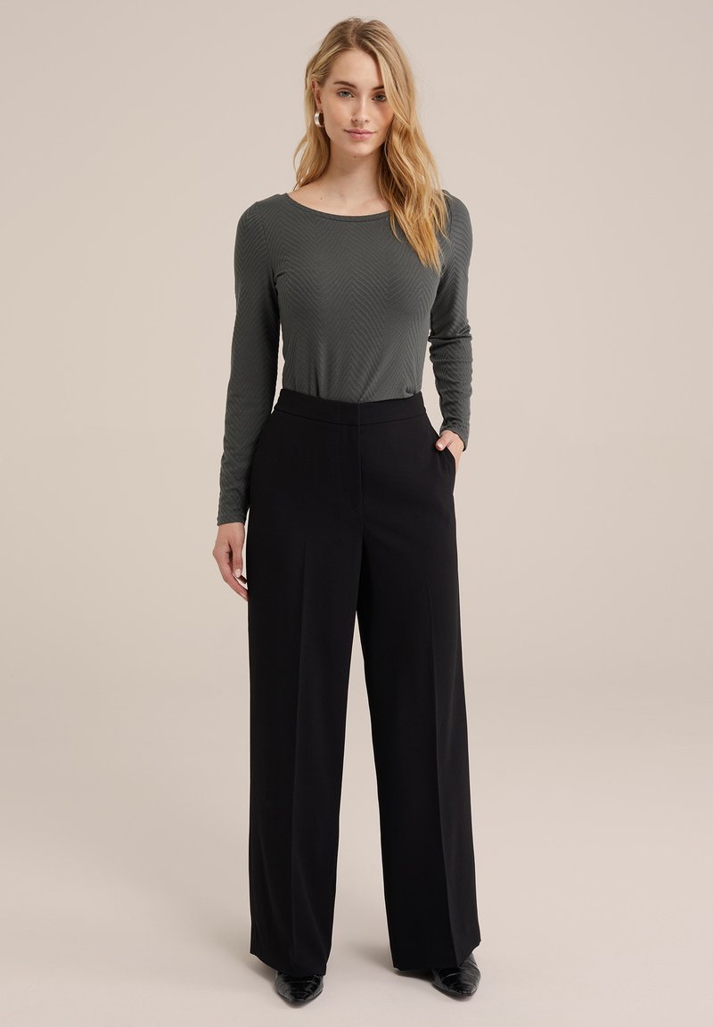 WE Fashion Longsleeve groen WE Fashion Longsleeve groen