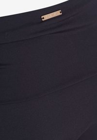 Mint Velvet MINT VELVET ROLL TOP BLACK BIKINI BRIEFS - Bikinio apatinė dalis - black
