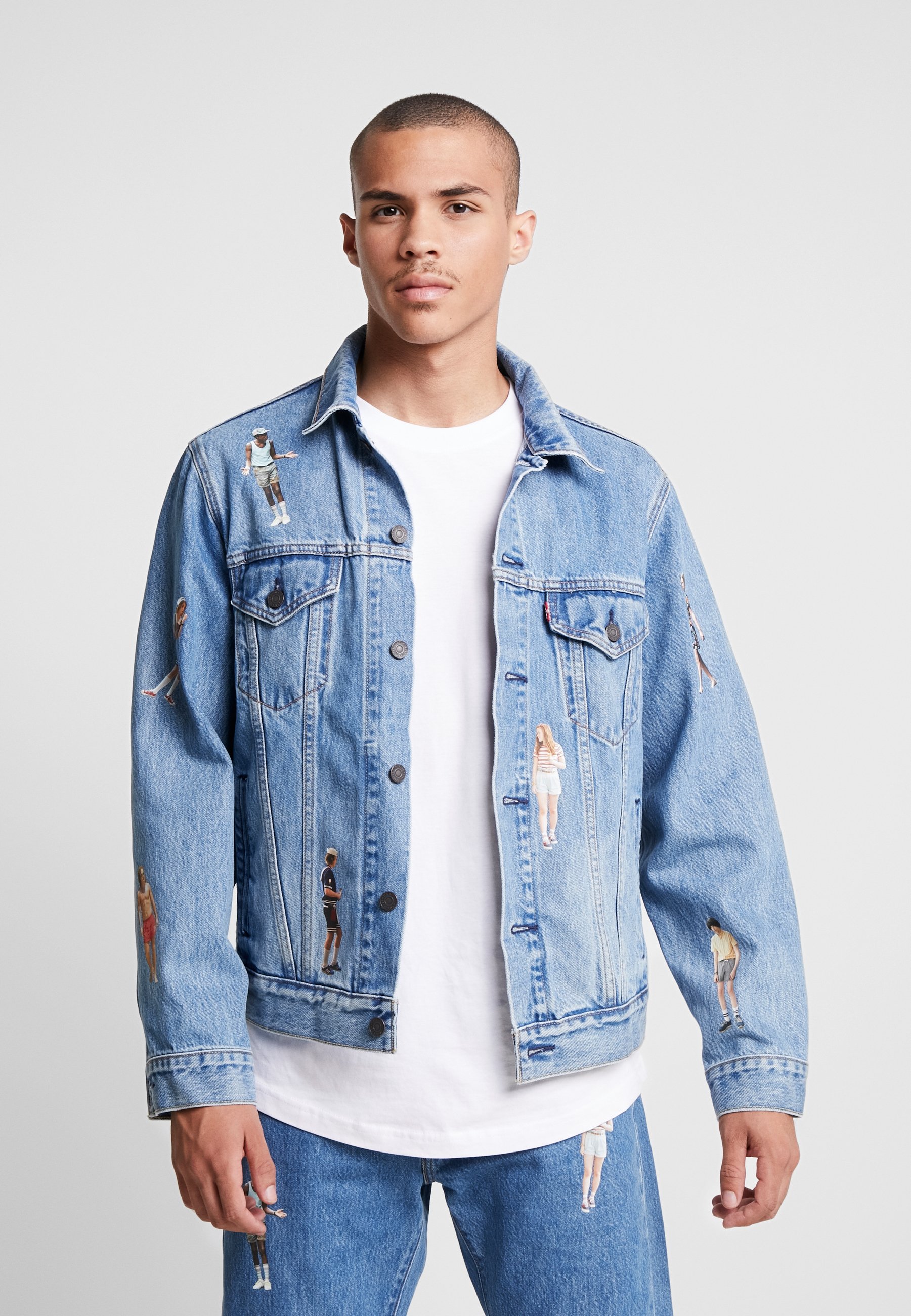 Levi's® THE VIRGIL TRUCKER X STRANGER THINGS Jeansjakke Levi's® VIRGIL TRUCKER Jeansjakke blue denim Zalando.no