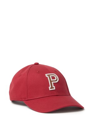 WITH ADJUSTABLE VISOR AND EMBROIDERED P - Cappellino - dark red