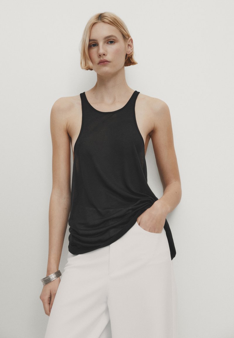 Massimo Dutti STUDIO - Bluse - black/schwarz - Zalando.ch