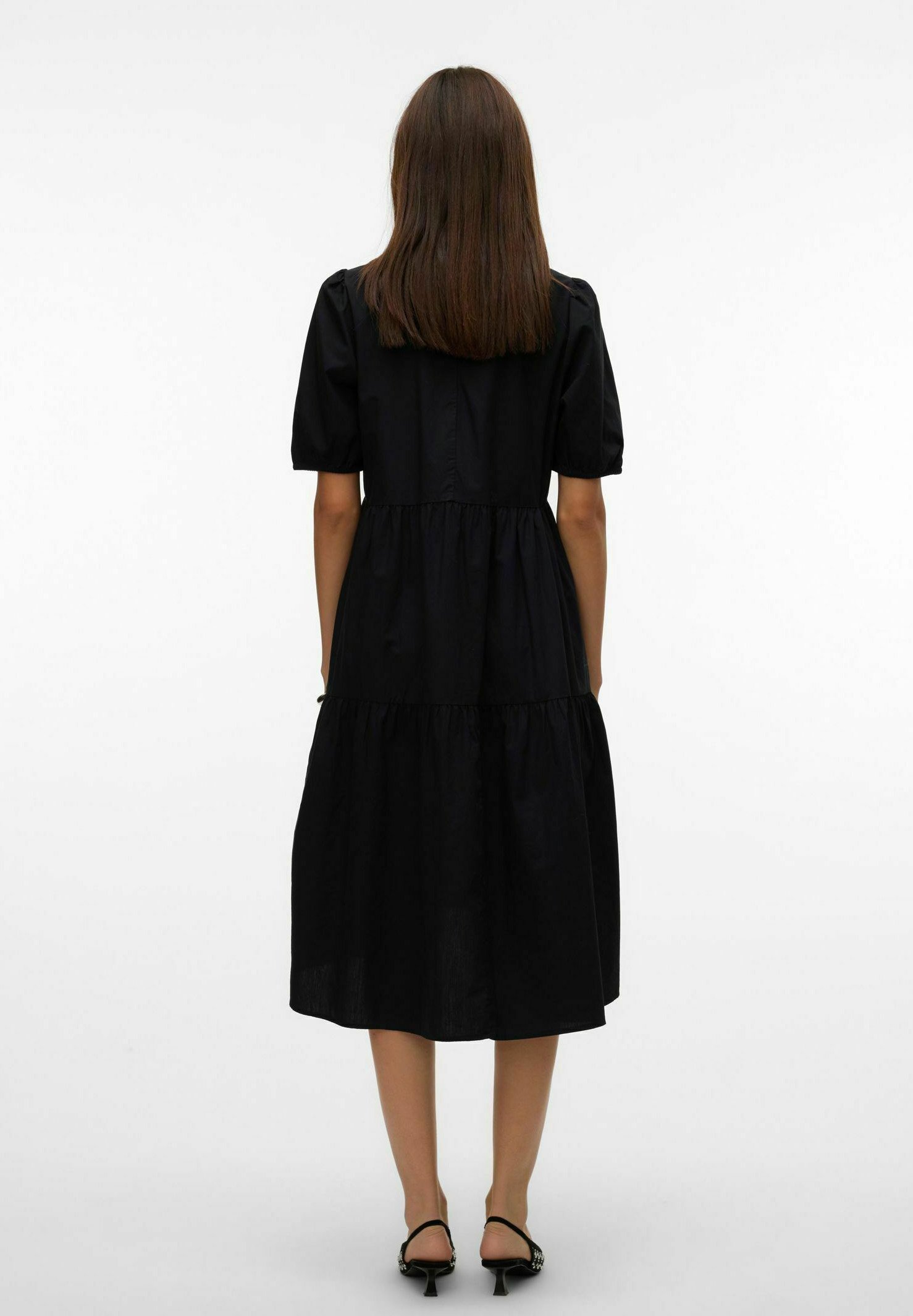 VERO MODA Vmmenny SL Smock Calf Dress - Abito Lungo Donna Senza Maniche, Scollo Trapezoidale