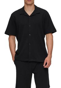 QS CHEMISE - Hemd - schwarz