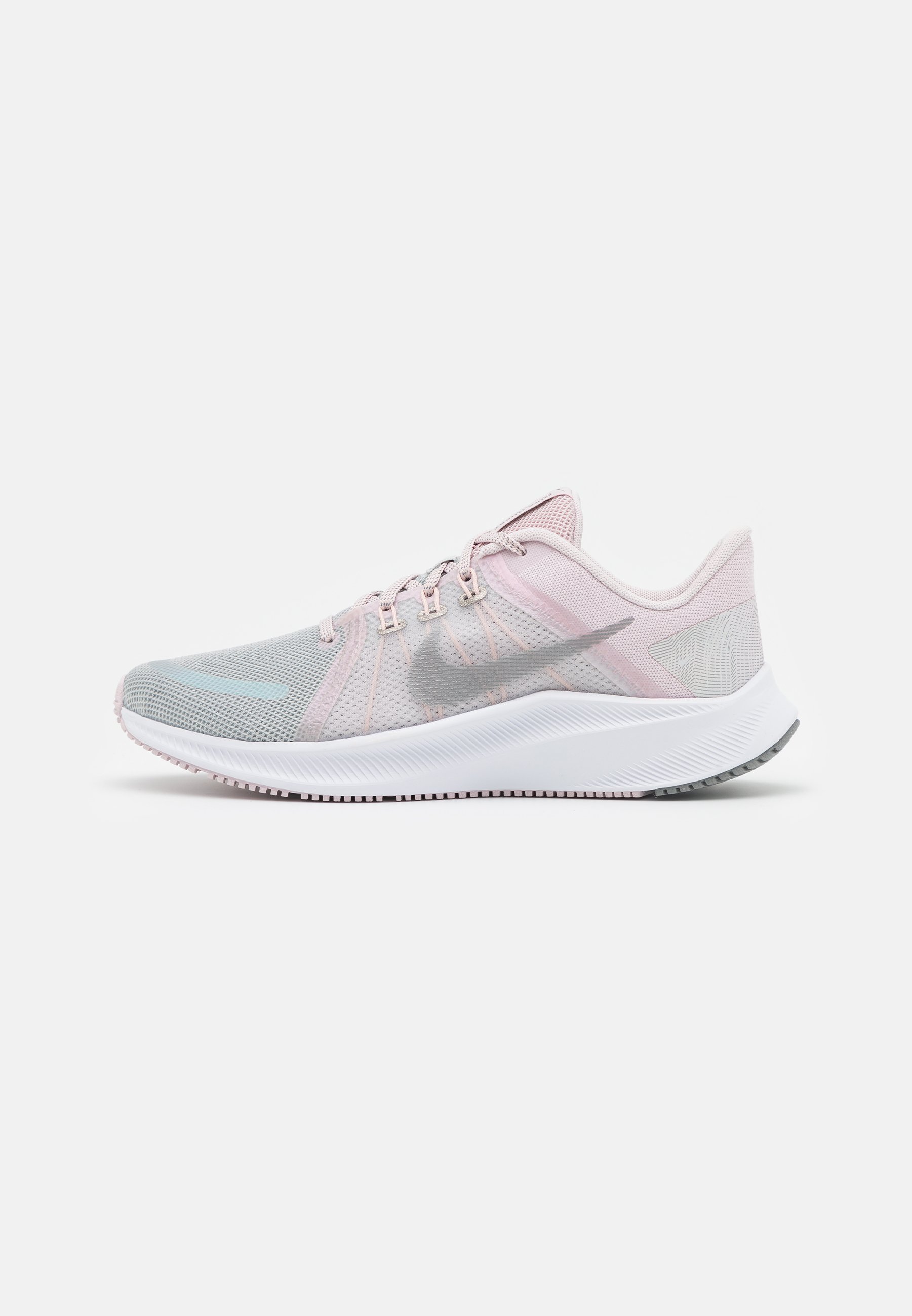 Nike Performance QUEST 4 PRM - Zapatillas de running neutras - grey  fog/metallic pewter/barely rose/pale coral/white/particle grey/beige -  Zalando.es