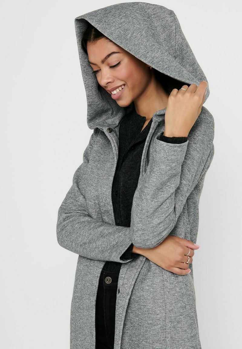 Damen Parkas | ONLY ELEGANTER COZY ONLSEDONA MI Kurzmantel hellgrau/grau-meliert - NB36783 Damen Parkas | ONLY ELEGANTER COZY ONLSEDONA MI Kurzmantel hellgrau/grau-meliert - NB36783