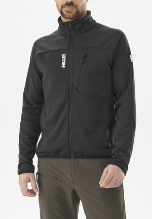 SENECA - Zip-up sweatshirt - black