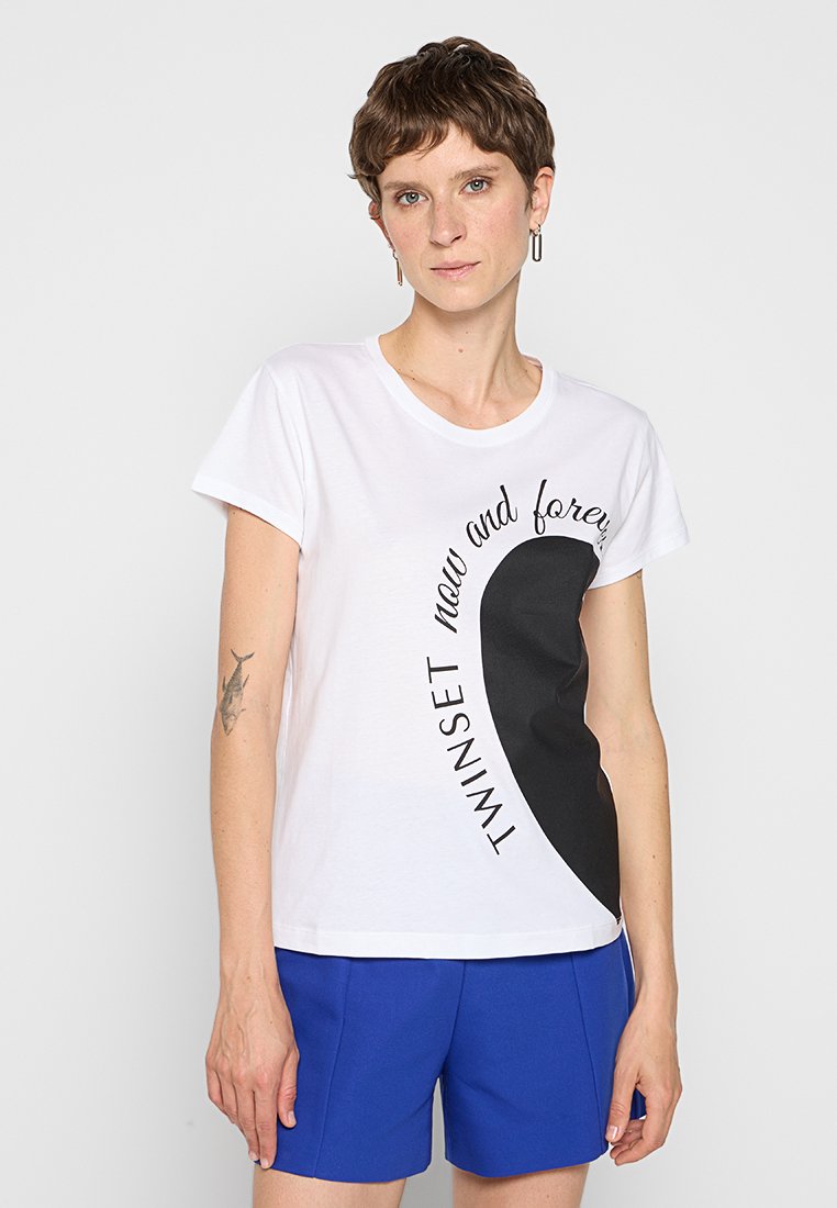 TWINSET T-shirt print wit TWINSET T-shirt print wit