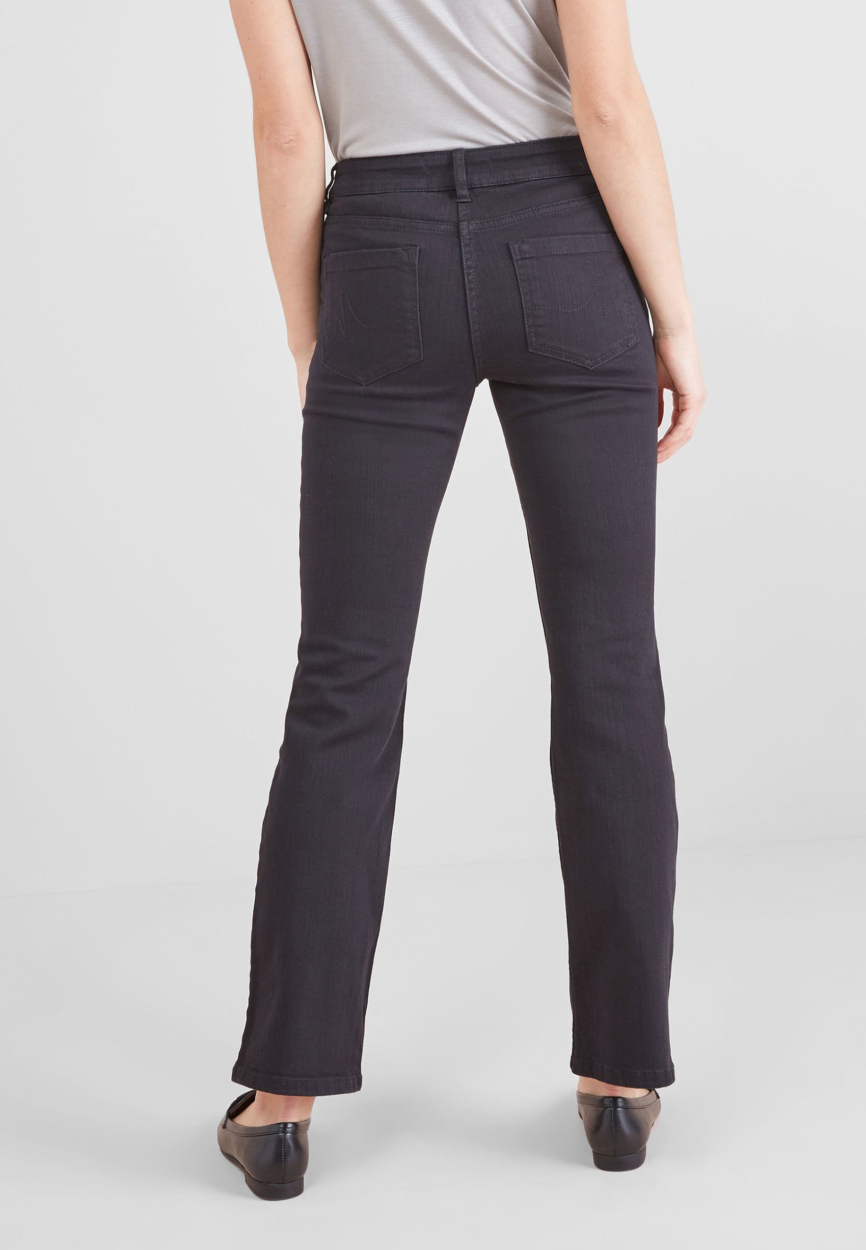 next black bootcut jeans