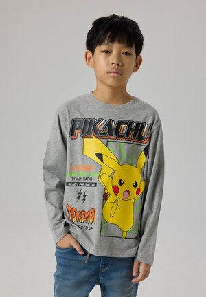 Name it, NKMSYX POKEMON LS NREG TOP BOX NOOS SKY - Μπλούζα με μακριά μανίκια - grey melange