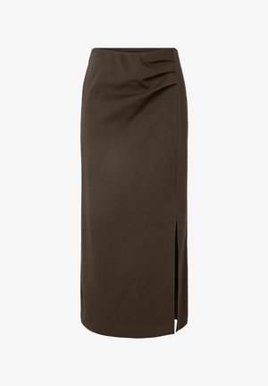 YAS, MAXI SKIRT YASPINA HW - Maxirok - chocolate brown