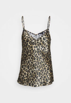 The Kooples, CARACO DE SOIE GRAND LEO - Top - brown